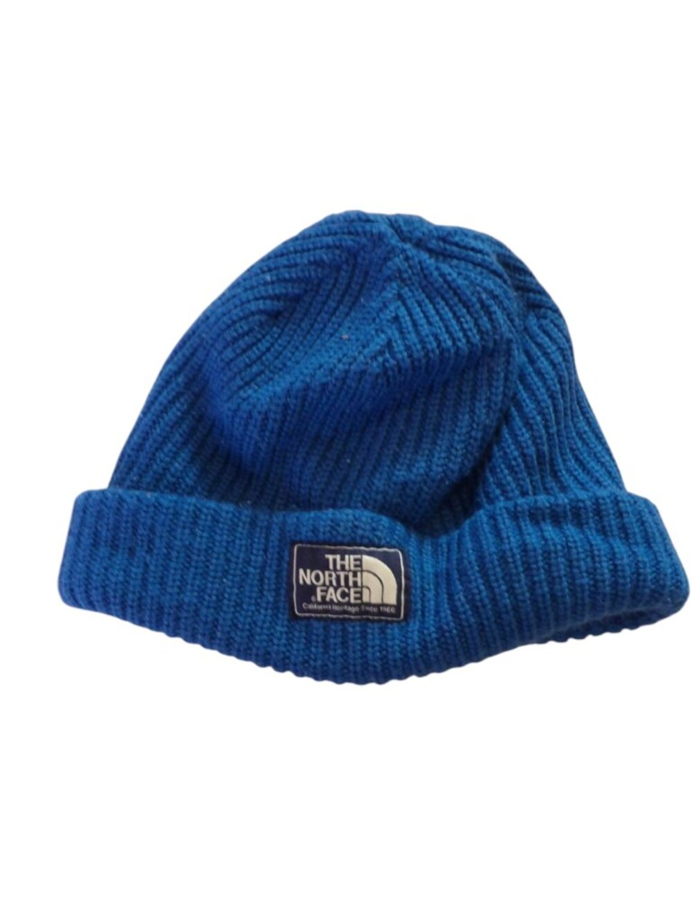 The North Face Blue Rib Knit Winter Hat